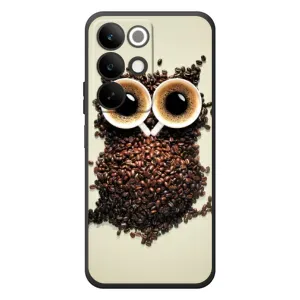 Чохли з принтом СОВИ для RealMe C85 (Сова з зерен кави)
