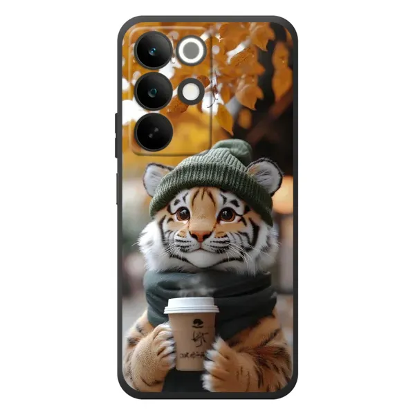 Чехол с рисунком «Тигр с кофе» для Realme C85 Чехол с рисунком «Тигр с кофе» для Realme C85