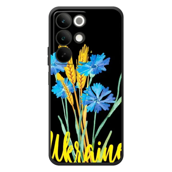 Чехол с рисунком «Ukraine в цветочках» для Realme C85 Чехол с рисунком «Ukraine в цветочках» для Realme C85