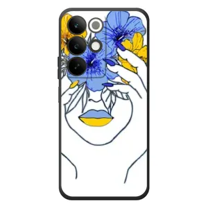 Чехол на RealMe C85 Украинский дизайн (Украинка на всю голову)