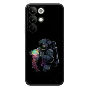 Силіконовый Чохол з принтом "Космонавти" на RealMe C85 (В руках земля)