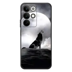 Чохол з Вовком на RealMe C85 (Вовк і місяць)