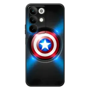 Чехол с Щитом Капитана Америки на RealMe C85 (Яркий Щит Капитана)