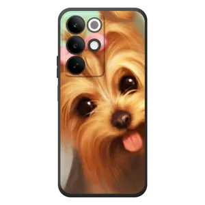 Чохол (ТПУ) Милі песики для RealMe C85 (Йоркширський тер'єр)