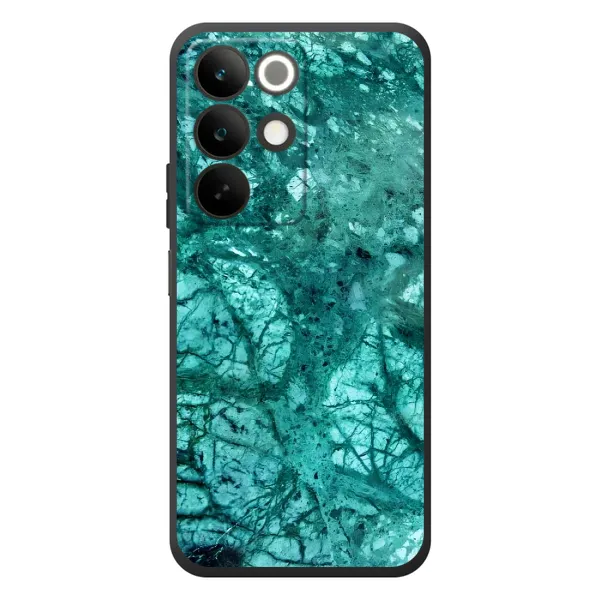 Чехол с рисунком «Зеленый мрамор» для Realme C85