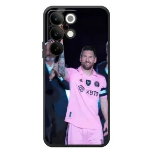 Чехлы Лео Месси в Майами на RealMe C85 (Золотой мяч Месси)