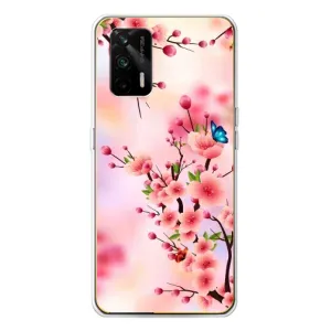 Чохол з картинкою Сакури на Realme GT 5G (Метелики на сакурі)