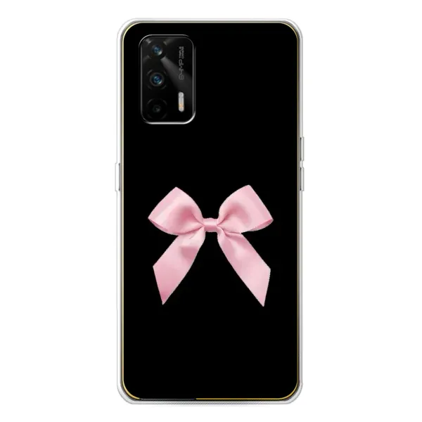 Чехол с рисунком «Бант на черном» для Realme GT 5G Чехол с рисунком «Бант на черном» для Realme GT 5G