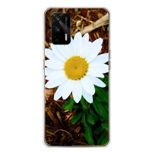 Чехол с рисунком «Белая ромашка» для Realme GT 5G Чехол с рисунком «Белая ромашка» для Realme GT 5G