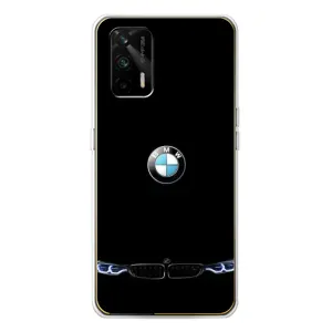 Силіконовий бампер з картинкою машини на Realme GT 5G (Чорний BMW)