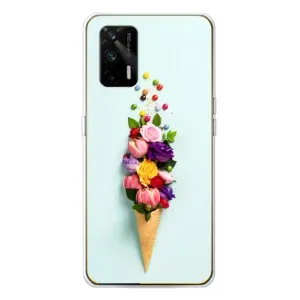 Чохли з тематикою "КВІТИ" на Realme GT 5G (Квітка-морозиво)