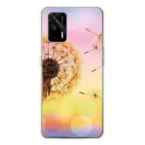 Силіконовий Чохол з кульбабками на Realme GT 5G (Квітка-кульбаба)