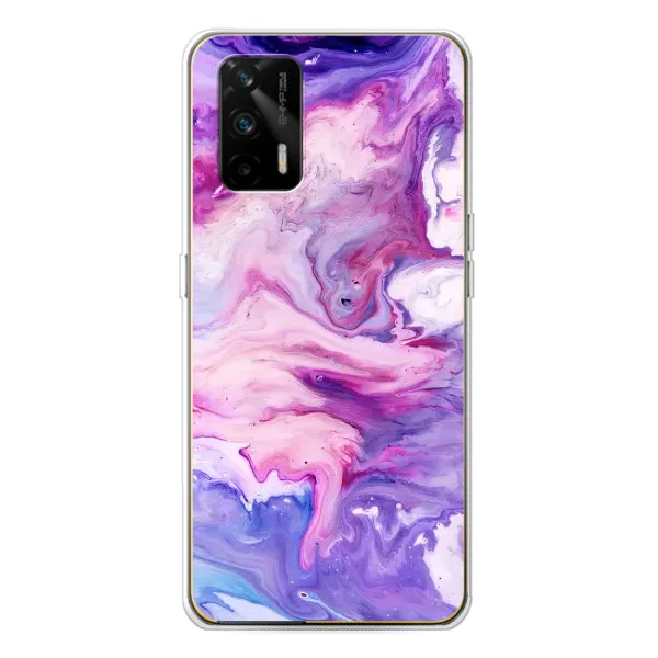 Чехол с рисунком «Фиолетовый мрамор» для Realme GT 5G Чехол с рисунком «Фиолетовый мрамор» для Realme GT 5G