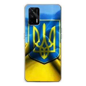 Чехол с картинкой (Патриотический ГЕРБ) на Realme GT 5G (Герб и Флаг Украины)