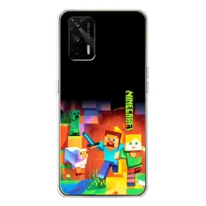 Чохли для Realme GT 5G (Персонажі МайнКрафт) (Герой Майнкрафт)