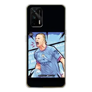 Чехлы с принтом для Realme GT 5G Футболист (гол Эрлинг Холланд)
