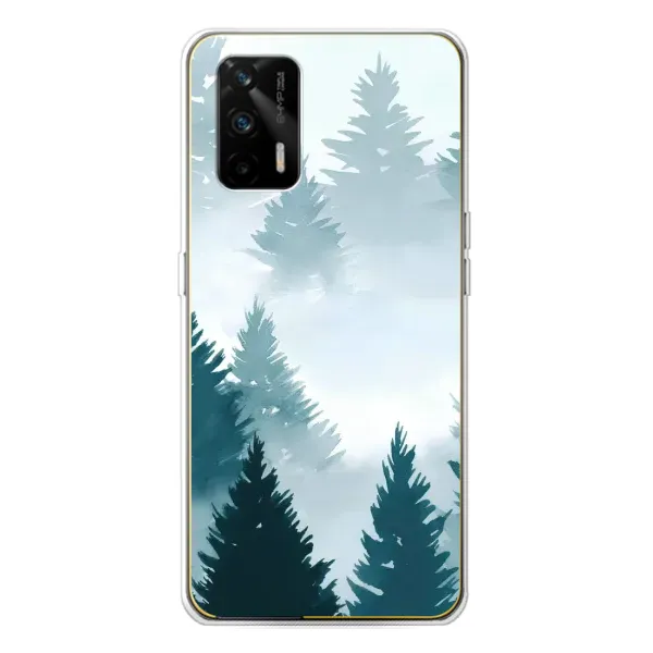 Чехол с рисунком «Горный лес» для Realme GT 5G Чехол с рисунком «Горный лес» для Realme GT 5G