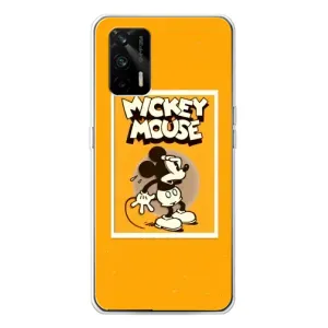 Чехлы с принтом Микки Маус на Realme GT 5G (Испуганный Микки)