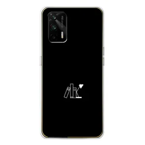 Чохол з картинками на чорному фоні для Realme GT 5G (Книжки)