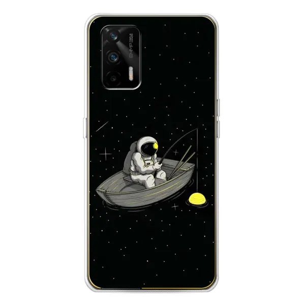 Чехол с рисунком «Космонавт на рыбалке» для Realme GT 5G Чехол с рисунком «Космонавт на рыбалке» для Realme GT 5G