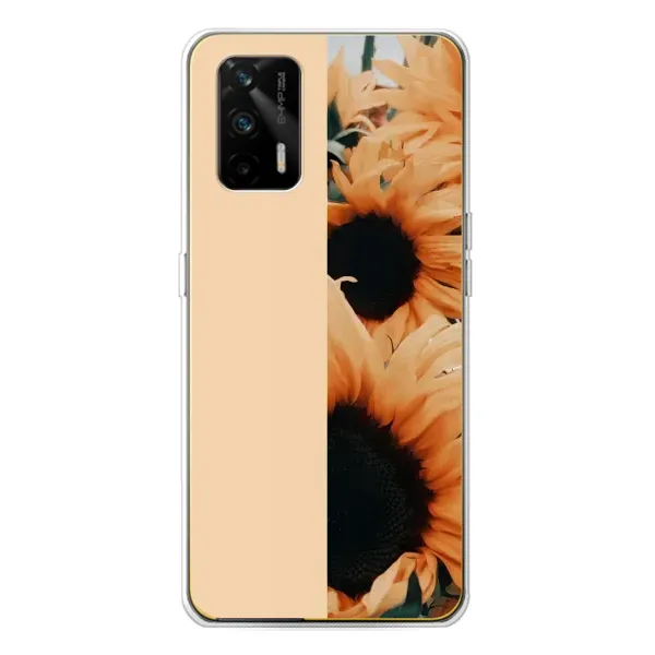 Чехол с рисунком «Красивые подсолнухи» для Realme GT 5G Чехол с рисунком «Красивые подсолнухи» для Realme GT 5G