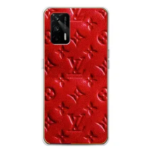 Текстурний Чохол Louis Vuitton для ДжіТі 5G (Червоний ЛВ)