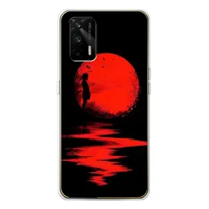 Летний Чехол на Realme GT 5G (Красный Закат)