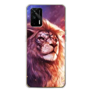Чехол с картинкой на Realme GT 5G (Красочный ЛЕВ)