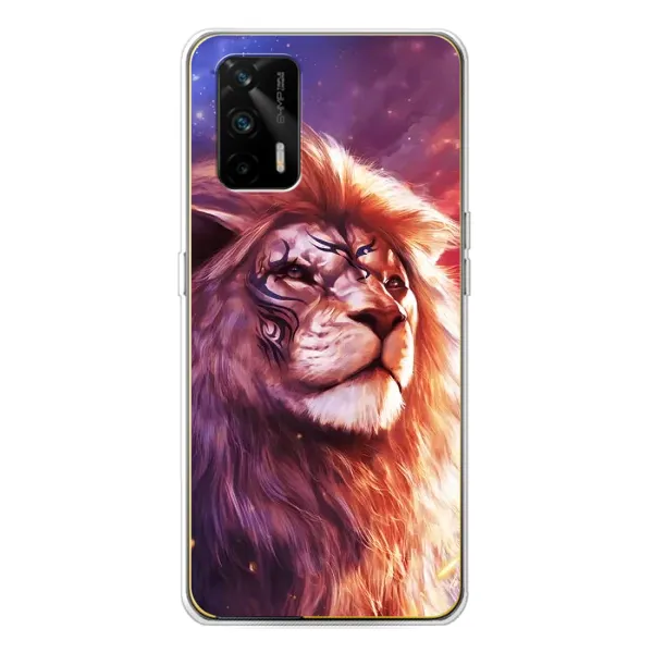 Чехол с рисунком «Красочный ЛЕВ» для Realme GT 5G Чехол с рисунком «Красочный ЛЕВ» для Realme GT 5G
