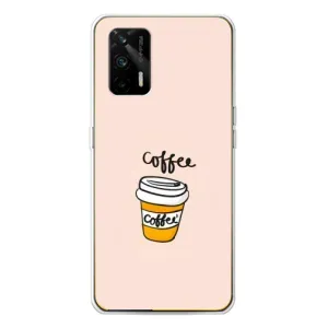 Чохол з зображенням смачної їжі для Realme GT 5G (Кружка Кави)