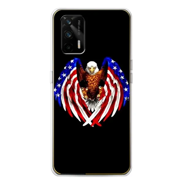 Чехол с рисунком «Крылья США» для Realme GT 5G Чехол с рисунком «Крылья США» для Realme GT 5G