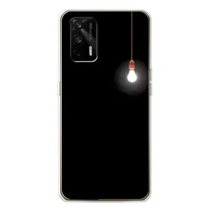 Чохол з картинками на чорному фоні для Realme GT 5G (Лампочка)