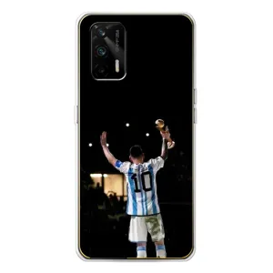 Чехлы Лео Месси Аргентина для Realme GT 5G (Лео Чемпион)