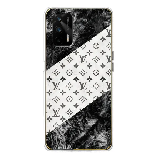 Чехол с рисунком «LV на белом» для Realme GT 5G Чехол с рисунком «LV на белом» для Realme GT 5G