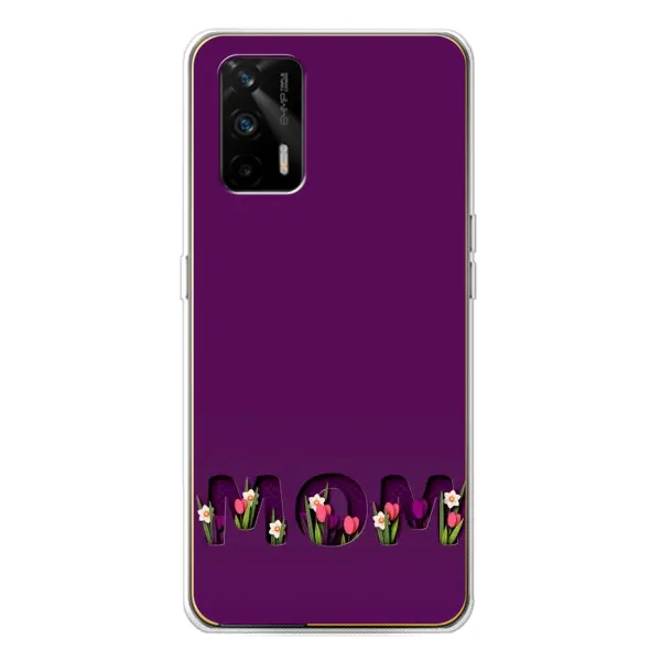 Чехол с рисунком «Мама с цветами» для Realme GT 5G Чехол с рисунком «Мама с цветами» для Realme GT 5G