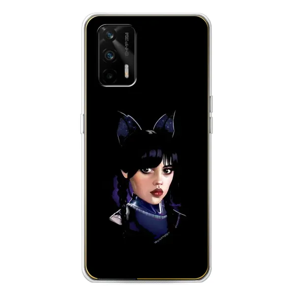 Чехол с рисунком «Милая Уэнсдей» для Realme GT 5G Чехол с рисунком «Милая Уэнсдей» для Realme GT 5G