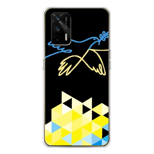 Чехол с рисунком «Мир для Украины» для Realme GT 5G