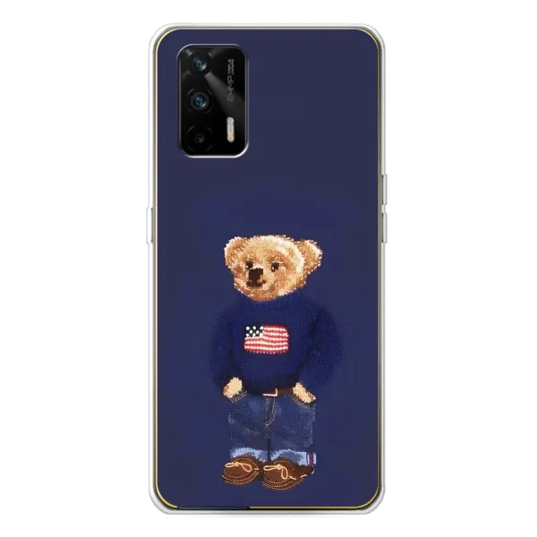 Чехол с рисунком «Мишка USA» для Realme GT 5G