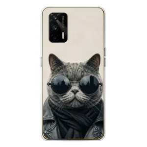 Чехол на тематику: Коты для Realme GT 5G (Модный кот)