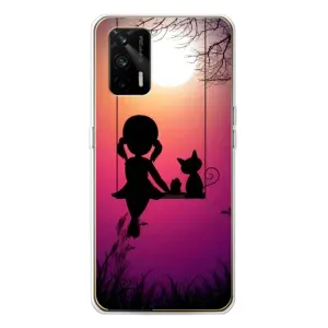 Девчачий Чехол для Realme GT 5G (На качели)