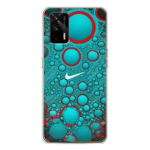 Силіконовый Чохол на Realme GT 5G з картинкою НАЙК (Найк зелений)