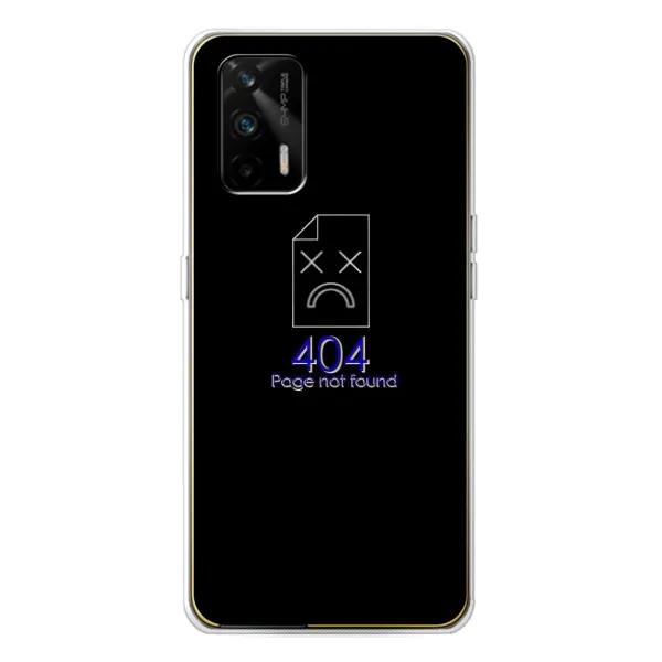 Чехол с рисунком «Ошибка 404» для Realme GT 5G Чехол с рисунком «Ошибка 404» для Realme GT 5G
