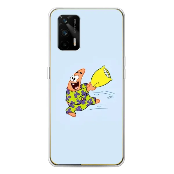 Чехол с рисунком «Патрик с подушкой» для Realme GT 5G Чехол с рисунком «Патрик с подушкой» для Realme GT 5G
