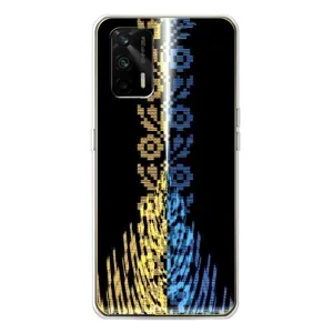Силиконовый Чехол на Realme GT 5G (Патриотическая вышиванка)