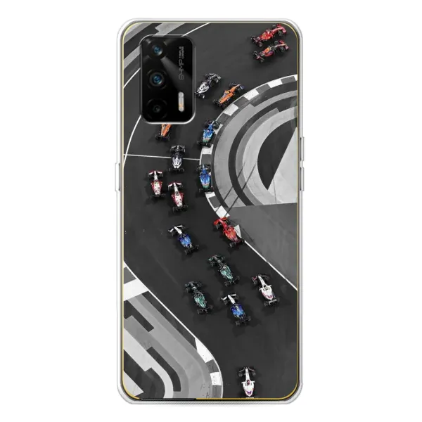 Чехол с рисунком «Гонки ф1» для Realme GT 5G Чехол с рисунком «Гонки ф1» для Realme GT 5G