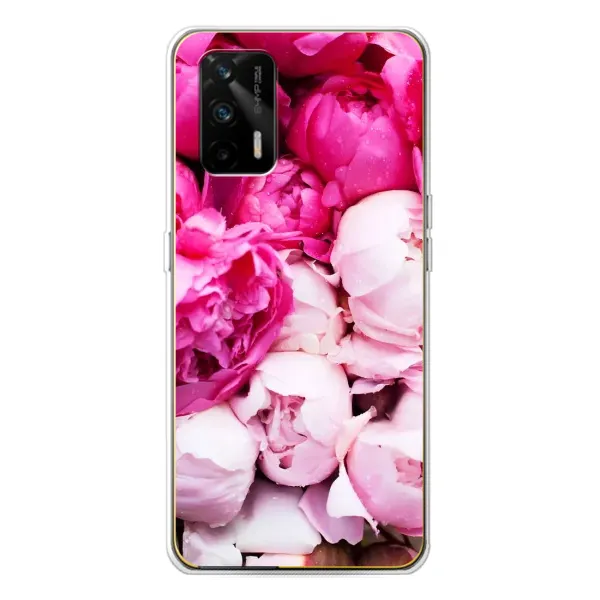 Чехол с рисунком «Пионы» для Realme GT 5G Чехол с рисунком «Пионы» для Realme GT 5G