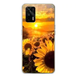 Чохол з Квітами для Realme GT 5G (поле соняшників)