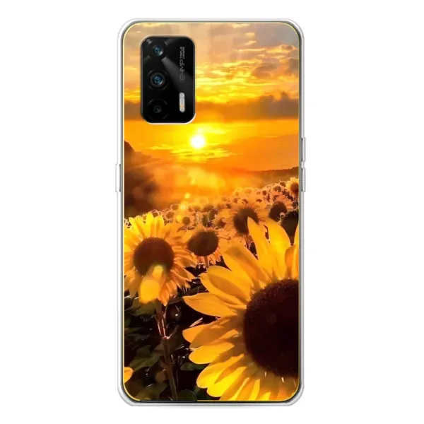 Чехол с рисунком «поле подсолнухов» для Realme GT 5G