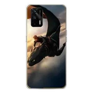 Чехол дракон Беззубик для Realme GT 5G (Полет Беззубика)