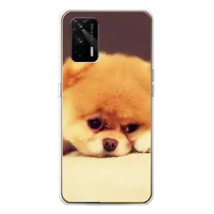 Чехол (ТПУ) Милые собачки для Realme GT 5G (Померанский шпиц)